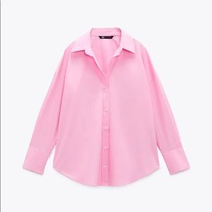 Zara Poplin shirt pink